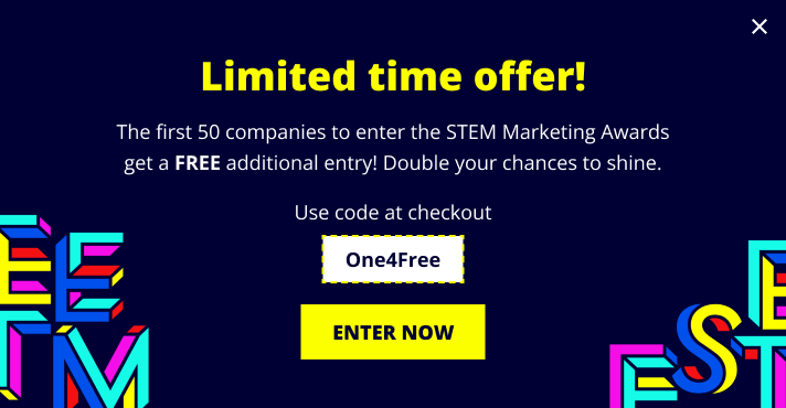 STEM Marketing Awards Offer